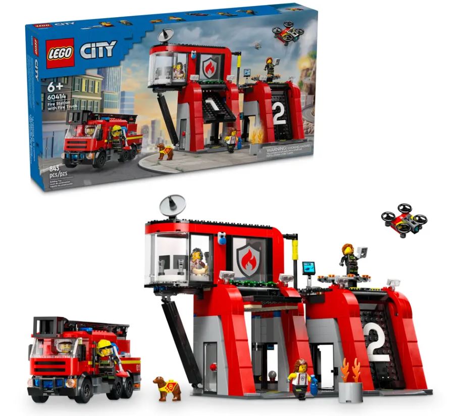 LEGO® City Fire Station with Fire Truck – 60414