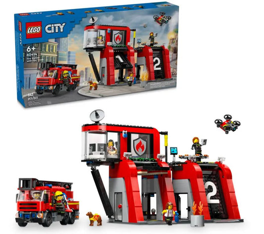 LEGO® City Fire Station with Fire Truck – 60414
