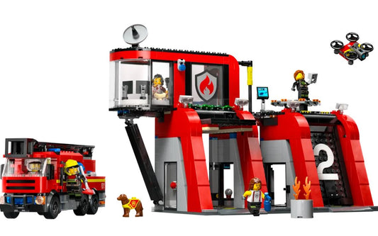 LEGO® City Fire Station with Fire Truck – 60414