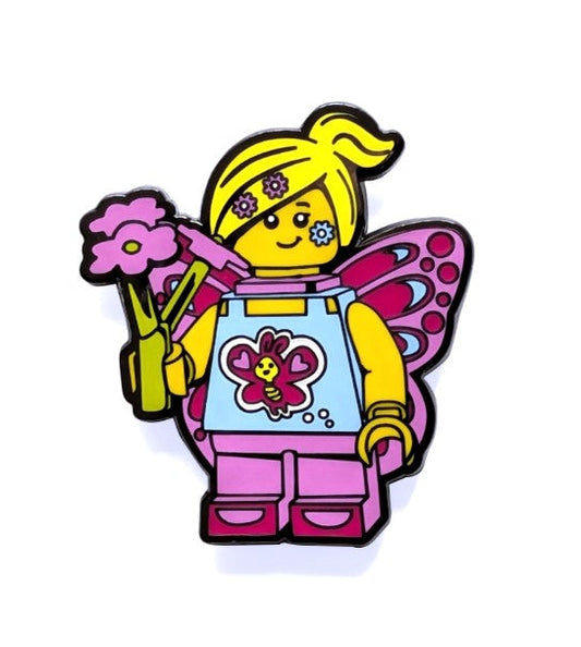 LEGO® Minifigures™ Enamel Butterfly Girl Snap Button - 53167