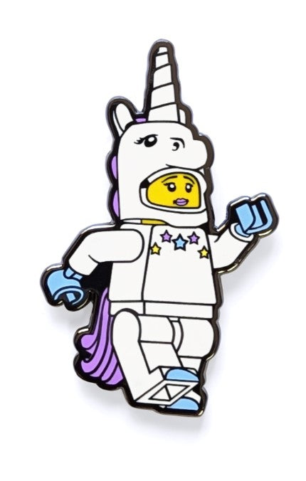 LEGO® Minifigures™ Enamel Unicorn Girl Snap Button - 53138